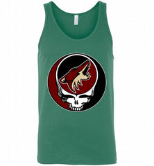 NHL TEAM ARIZONA COYOTES X GRATEFUL DEAD LOGO BAND Tank - zezetee