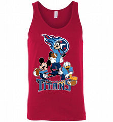 Disney Mickey Goofy Donald Disney Tennessee Titans Team Tank - zezetee