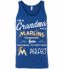 I'M A Grandma And A Miami Marlins Fans Gift Tank - zezetee