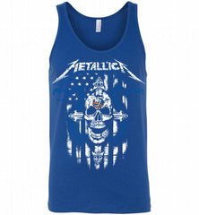 Metallica Snake Skull New York Islanders Logo Tank - zezetee
