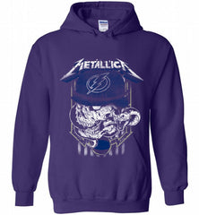 Metallica Skull Snake Tampa Bay Lightning Hoodie - zezetee