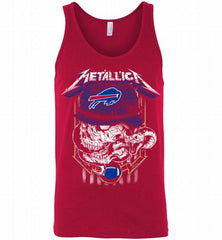 Metallica Skull Snake Buffalo Bills Tank - zezetee