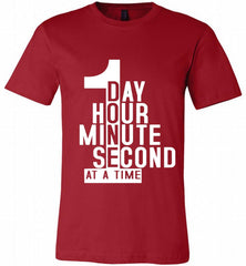 1 DAY HOUR MINUTE SECOND DONE AT A TIME Canvas USA - zezetee