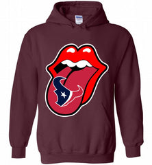 Houston Texans  x The Rolling Stones Logo Hoodie - zezetee