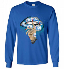 Philadelphia 76ers Lip Shut The Fuck Up Gildan Long Shirt - zezetee