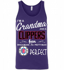 I'M A Grandma And A Los Angeles Clippers Fans Perfect Tank - zezetee