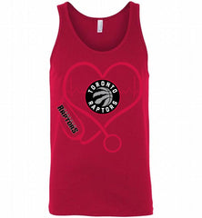 Nurse Heartbeat Love Toronto Raptors Tank - zezetee