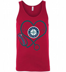 Nurse Heartbeat Seattle Mariners Tank - zezetee
