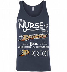 I'M A Nurse And A Anaheim Ducks Fans Gift Tank - zezetee