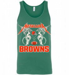 Metallica Cleveland Browns Logo Tank - zezetee