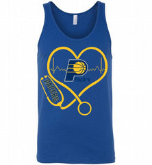 Nurse Heartbeat Love Indiana Pacers Tank - zezetee