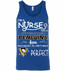 I'M A Nurse And A Pittsburgh Penguins Fans Gift Tank - zezetee