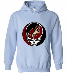 NHL TEAM ARIZONA COYOTES X GRATEFUL DEAD LOGO BAND Hoodie - zezetee