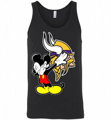 Disney Mickey Mouse Dabbing Minnesota Vikings Tank - zezetee