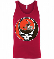 Cleveland Browns Grateful Dead Logo Band Tank - zezetee