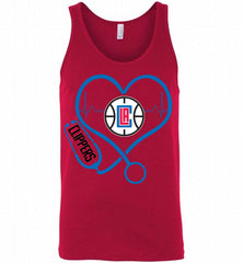 Nurse Heartbeat Love Los Angeles Clippers Tank - zezetee