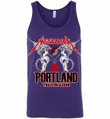Metallica Portland Trail Blazers Logo Tank - zezetee