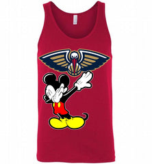 Disney Mickey Mouse Dabbing New Orleans Pelicans Tank - zezetee