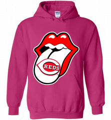 Cincinnati Reds  x The Rolling Stones Logo Hoodie - zezetee