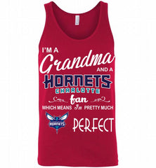 I'M A Grandma And A Charlotte Hornets Bobcats Fans Perfect Tank - zezetee
