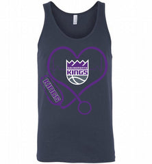 Nurse Heartbeat Love Sacramento Kings Tank - zezetee