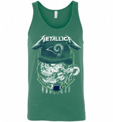 Metallica Skull Snake Los Angeles Rams Tank - zezetee