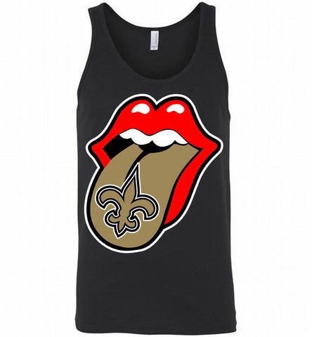 New Orleans Saints  x The Rolling Stones Logo Tank - zezetee
