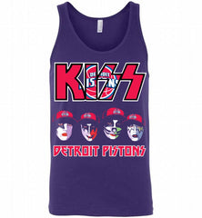 Kiss Detroit Pistons Logo Tank - zezetee