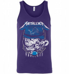 Metallica Skull Snake Detroit Lions Tank - zezetee
