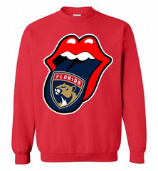 Florida Panthers  x The Rolling Stones Logo Crewneck Sweatshirt - zezetee