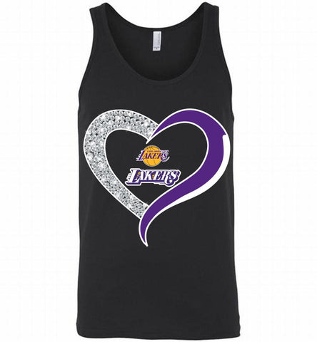Los Angeles Lakers In Diamond Heart Tank - zezetee