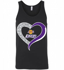 Los Angeles Lakers In Diamond Heart Tank - zezetee