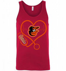 Nurse Heartbeat Baltimore Orioles Tank - zezetee