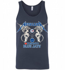 Metallica Toronto Blue Jays Logo Tank - zezetee