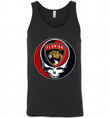 NHL TEAM FLORIDA PANTHERS X GRATEFUL DEAD LOGO BAND Tank - zezetee