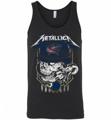 Metallica Skull Snake Columbus Blue Jackets Tank - zezetee
