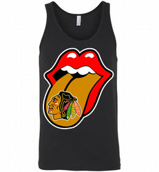 Chicago Blackhawks  x The Rolling Stones Logo Tank