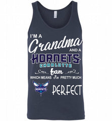 I'M A Grandma And A Charlotte Hornets Bobcats Fans Perfect Tank - zezetee