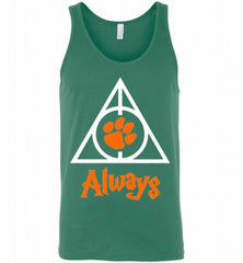 CLEMSON TIGERS UNIVERSITY PAW DEATHLY HALLOWS ALWAYS GIFT Tank - zezetee