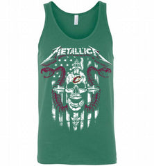 Metallica Snake Skull Cleveland Cavaliers Logo Tank - zezetee