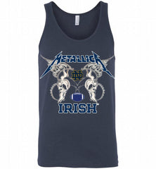 Metallica Notre Dame Fighting Irish Logo Tank - zezetee