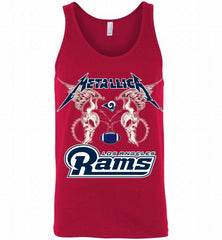 Metallica Los Angeles Rams Logo Tank - zezetee