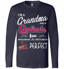 I'M A Grandma And A St Louis Cardinals Fans Gift Long Sleeve - zezetee