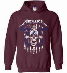 Metallica Snake Skull Tampa Bay Lightning Logo Hoodie - zezetee