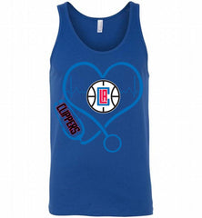 Nurse Heartbeat Love Los Angeles Clippers Tank - zezetee