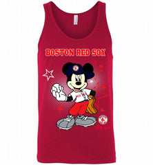 Boston Red Sox Mickey Mouse Disney Super Star Tank - zezetee