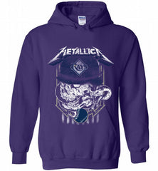 Metallica Skull Tampa Bay Rays Logo Hoodie - zezetee