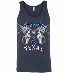 Metallica Texas Rangers Logo Tank - zezetee