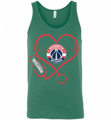 Nurse Heartbeat Love Washington Wizards Tank - zezetee