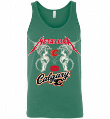 Metallica Calgary Flames Logo Tank - zezetee